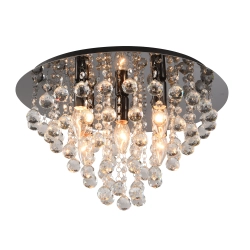 London crystal plafon 5pł czarny 627705-29 REALITY - zdjęcie produktu